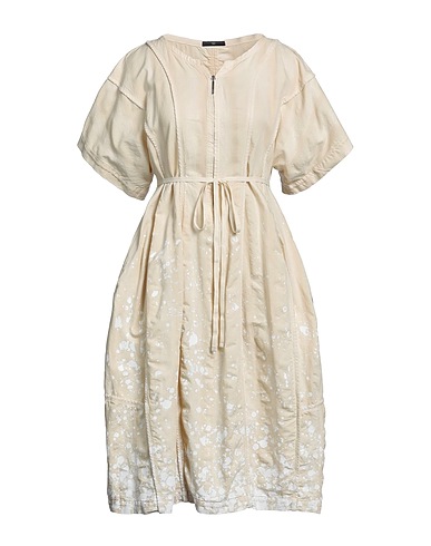 HIGH Vestito midi Sabbia 71% Cotone, 29% Lino