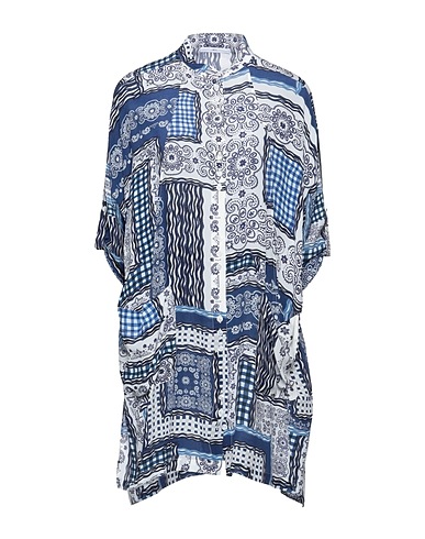 HIGH Shirt dress Blue 100% Silk