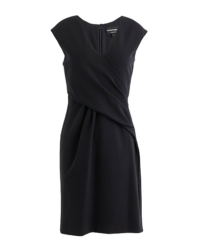 EMPORIO ARMANI Short dress Black 77% Viscose, 17% Polyamide, 6% Elastane