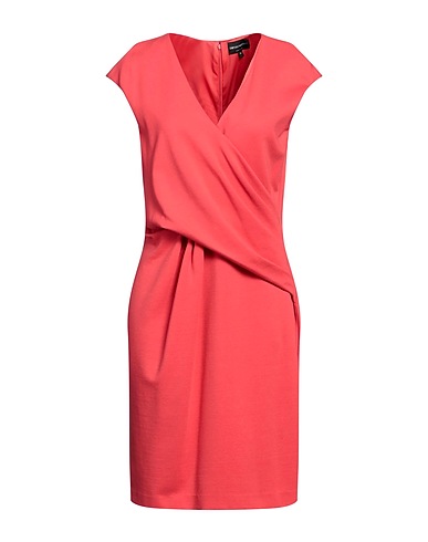 EMPORIO ARMANI Kurzes Kleid Koralle 77% Viskose, 17% Polyamid, 6% Elastan