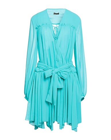 OLLA PARÉG Vestito corto Turchese 100% Poliestere