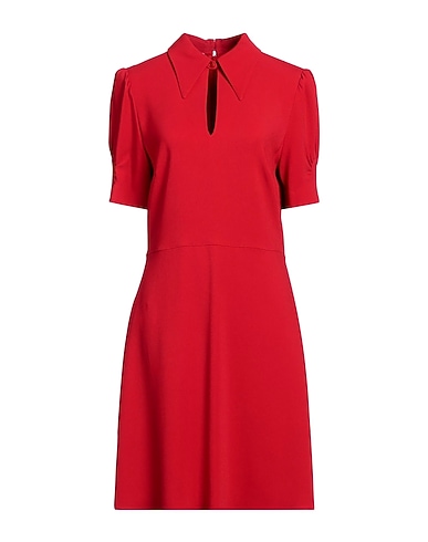 STELLA McCARTNEY Short dress ROSSO 64% Viscose, 32% Acetate, 4% Elastane