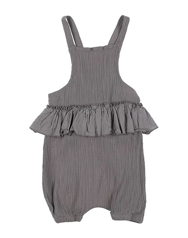 MESSAGE IN THE BOTTLE Baby jumpsuit  Grey 100% Cotton