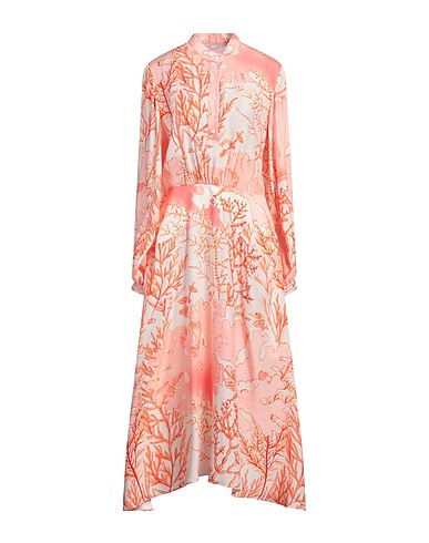 STELLA McCARTNEY Midi dress Salmon pink 100% Silk
