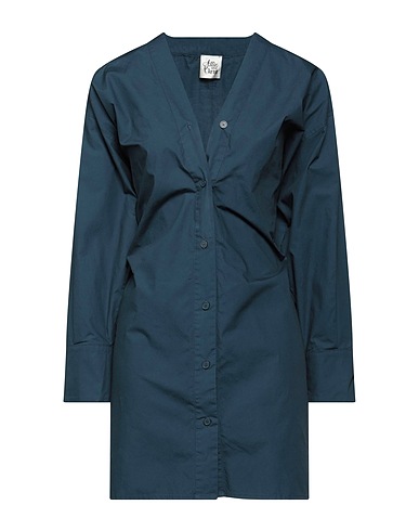 ATTIC AND BARN Vestito chemisier Verde petrolio 100% Cotone