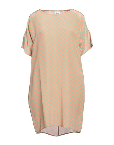 ATTIC AND BARN Short dress Salmon pink 68% Viscose, 32% Silk