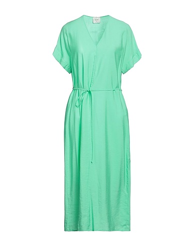 ALYSI Midi dress Green 86% Viscose, 14% Polyamide
