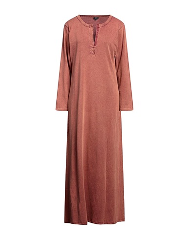 ASPESI Long dress Rust 100% Cotton