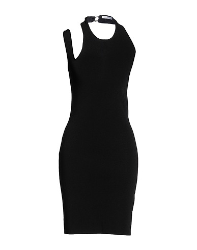 PATRIZIA PEPE Sheath dress Black 59% Viscose, 35% Polyamide, 6% Elastane