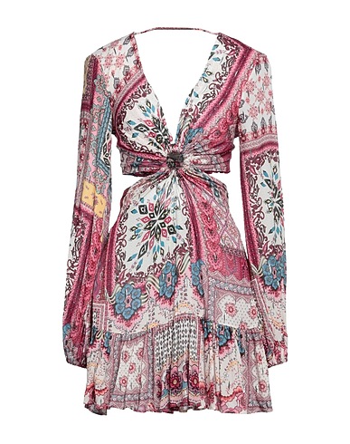 ANJUNA Vestito midi Magenta 98% Poliestere, 2% Viscosa
