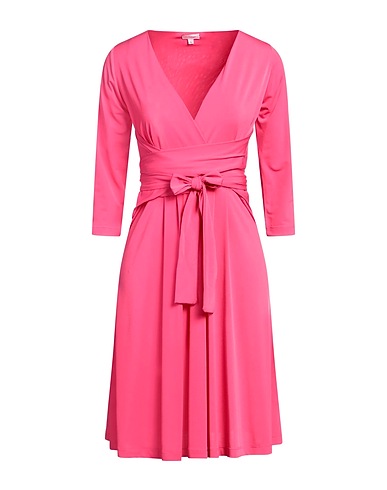 ROSSOPURO Midi dress Fuchsia 95% Polyester, 5% Elastane