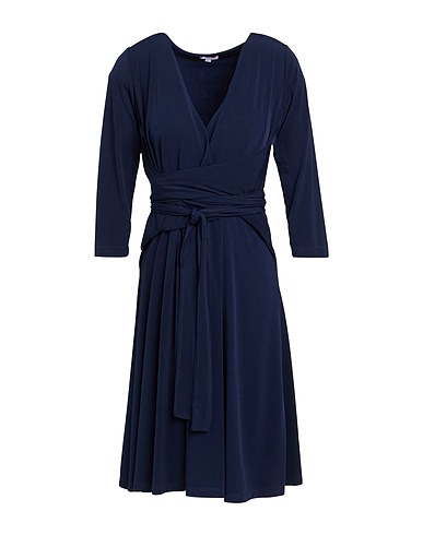 ROSSOPURO Midi-Kleid Nachtblau 95% Polyester, 5% Elastan