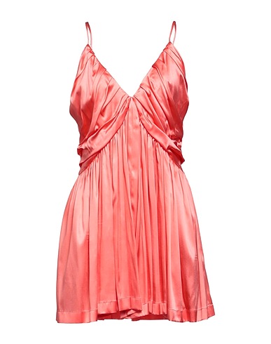 SEMICOUTURE Short dress Salmon pink 96% Silk, 4% Elastane