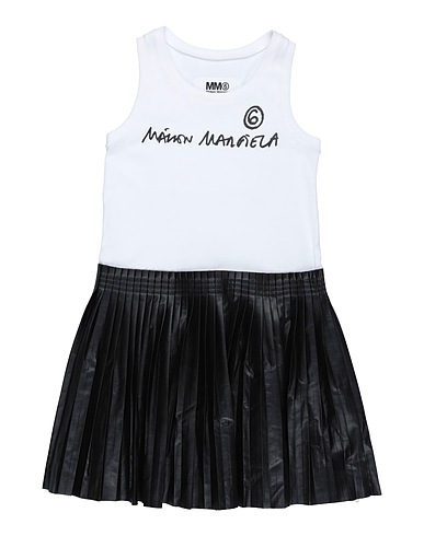MM6 MAISON MARGIELA Dress White 100% Cotton, Viscose, Polyurethane