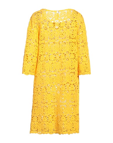 LFDL Midi dress Yellow 100% Cotton