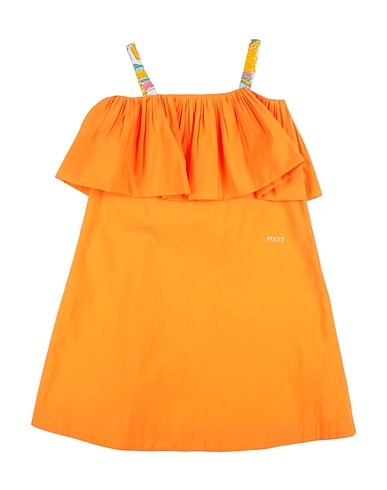 PUCCI Dress Orange 80% Cotton, 20% Polyester, Viscose, Elastane