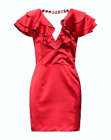 GAëLLE Paris Sheath dress Red 96% Polyester, 4% Elastane