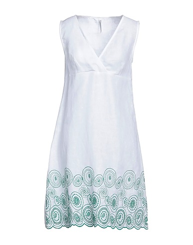 LFDL LA FABBRICA DEL LINO Vestito corto Bianco 100% Lino