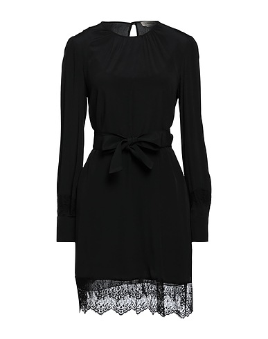 ANNA MOLINARI Vestito corto Nero 65% Acetato, 35% Seta