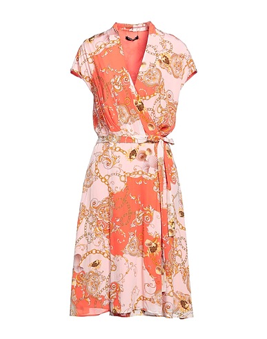 MARCIANO by GUESS Midi dress Coral 100% Viscose