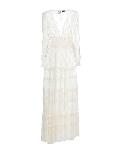 PINKO Long dress Ivory 63% Polyamide, 37% Viscose