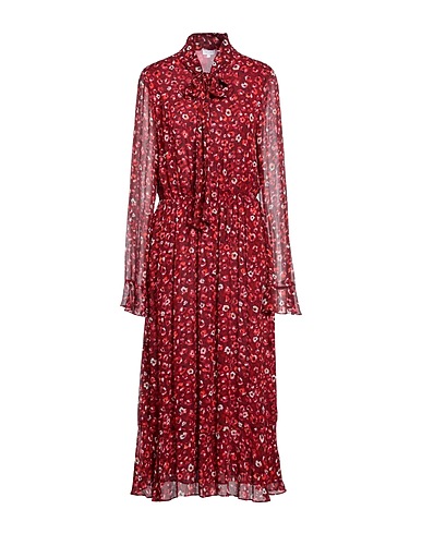 LALA BERLIN Midi dress Burgundy 100% Viscose