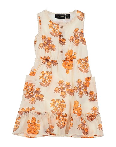 MINI RODINI Babykleid Beige 100% Baumwolle