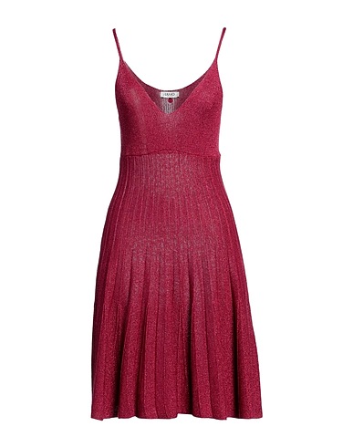 LIU •JO Short dress Garnet 70% Viscose, 15% Polyamide, 15% Polyester
