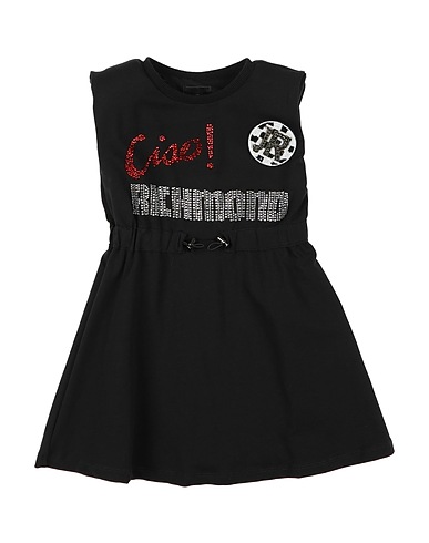 JOHN RICHMOND Dress Black 95% Cotton, 5% Elastane