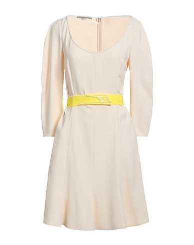 STELLA McCARTNEY Short dress Ivory 66% Viscose, 30% Acetate, 4% Elastane