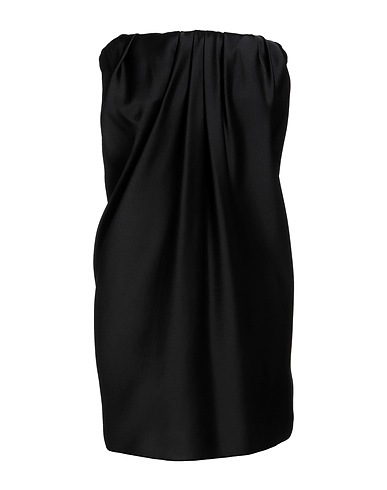 SAINT LAURENT Short dress Black 52% Acetate, 48% Viscose