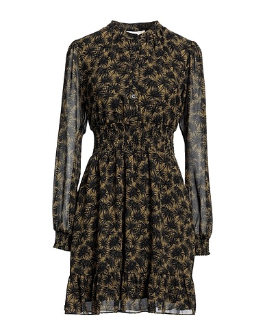 MICHAEL MICHAEL KORS Shirt dress Military green 55% Recycled polyester, 45% Polyester