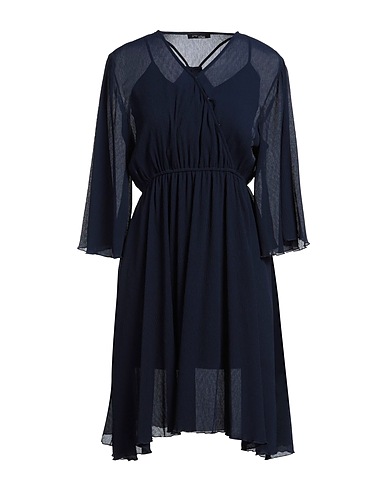 FRACOMINA Vestito midi PREMIÈRE Blu navy 100% Poliestere