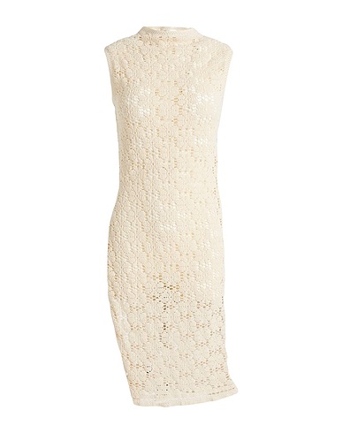 JIL SANDER Top Ivory 99% Cotton, 1% Elastane