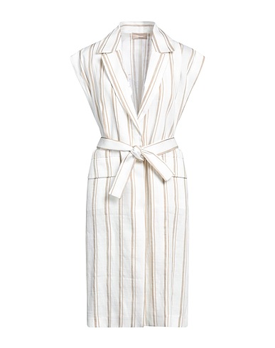 DRUMOHR Midi dress White 88% Linen, 10% Polyamide, 2% Viscose