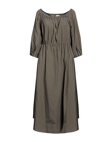 ANTONELLI Midi dress Dark green 100% Cotton