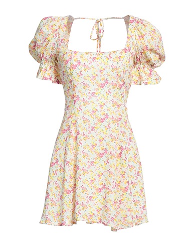LA SEMAINE Paris Short dress Pastel yellow 100% Viscose