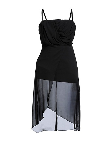 KORALLINE Short dress Black 64% Polyester, 20% Polyamide, 12% Viscose, 4% Elastane