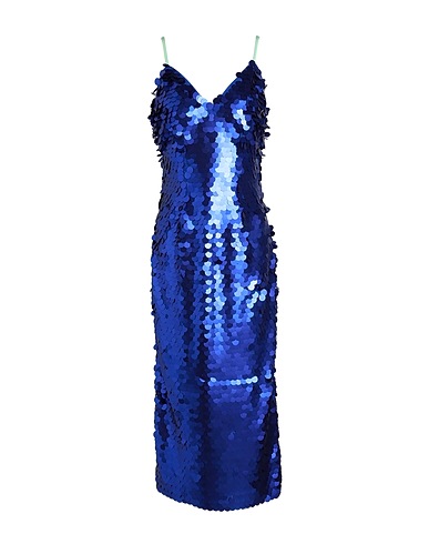 TOPSHOP Midi dress Blue 100% Polyester