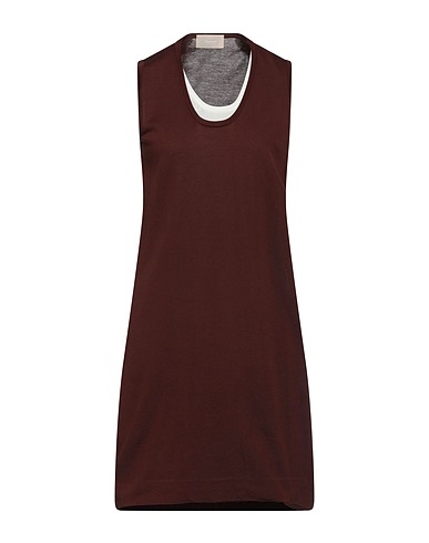 DRUMOHR Vestito corto Marrone 100% Cotone