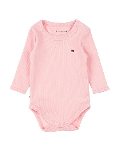 TOMMY HILFIGER Baby bodysuit Pink 95% Cotton, 5% Elastane