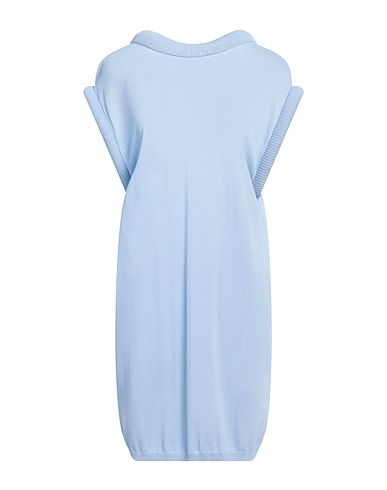 FEDERICA TOSI Short dress Sky blue 65% Viscose, 35% Polyamide