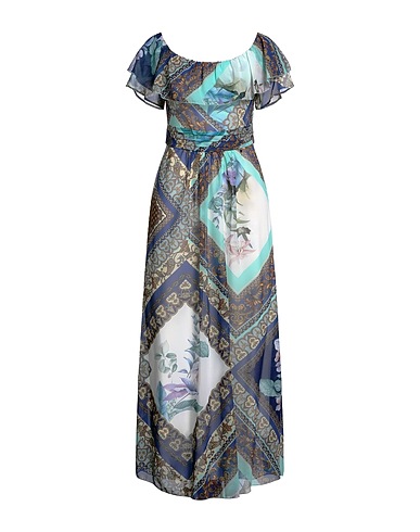 RINASCIMENTO Long dress Blue 100% Polyester
