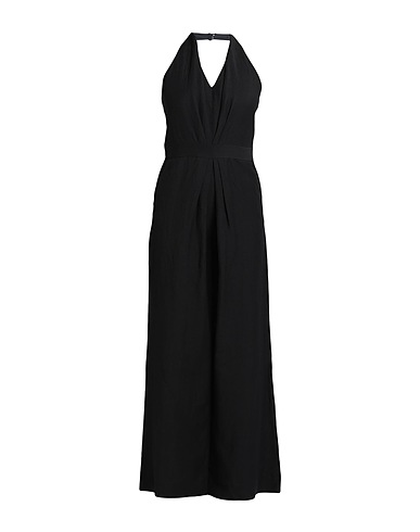 ANTONELLI Jumpsuits and Dungarees Black 50% Linen, 50% Viscose