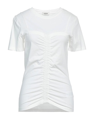 SANDRO T-Shirt Weiß 100% Baumwolle