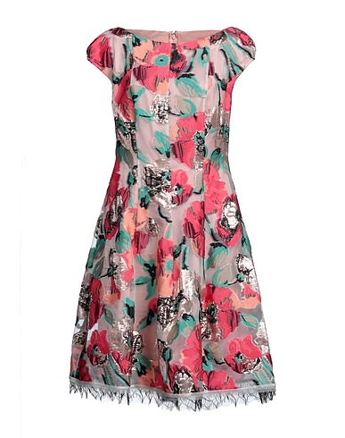 TALBOT RUNHOF Vestito midi Rosa chiaro 90% Poliestere, 4% Poliestere metallizzato, 3% Seta, 3% Poliammide