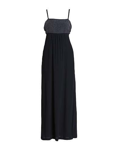 PESERICO Long dress Midnight blue 65% Acetate, 35% Silk, Metallic fiber, Merino Wool, Cashmere