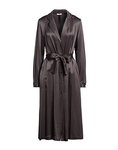 PESERICO Midi dress Dark brown 95% Viscose, 5% Wool