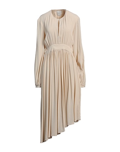BALLANTYNE Vestito midi Beige 76% Acetato, 24% Seta