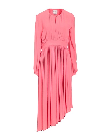 BALLANTYNE Midi dress Pink 76% Acetate, 24% Silk